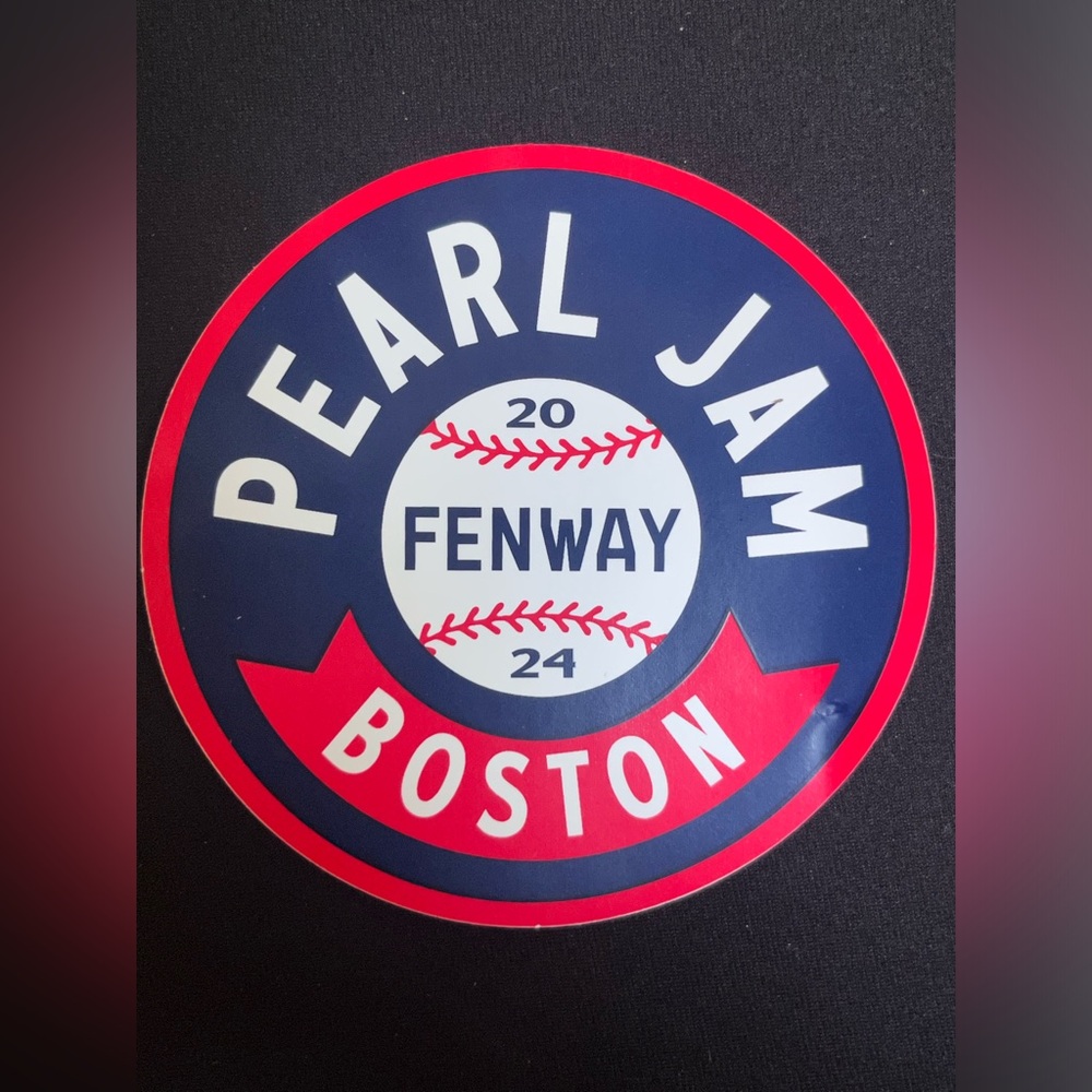 Pearl Jam Fenway Park 2024 Sticker Dark Matter Tour September 15/17th
